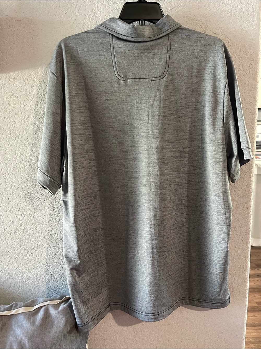 Tommy Bahama Gray Men's Polo with Subtle Logo - Picture 4 of 4